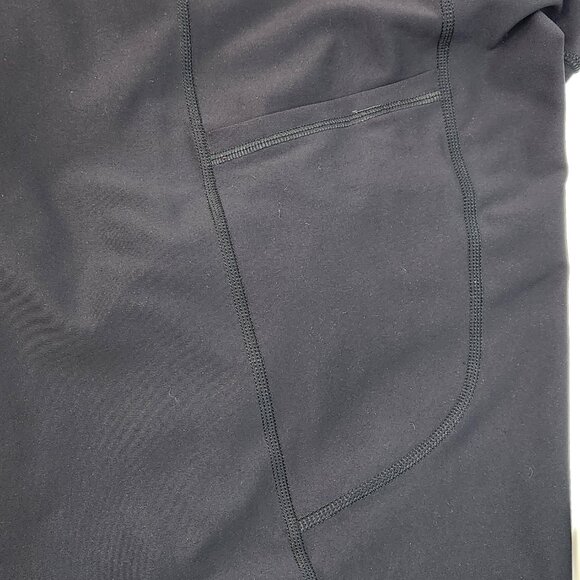 Old Navy Powersoft Crop Leggings Womens 2X Black Plus Capri Side Pocket Gym Z03X - Picture 4 of 7